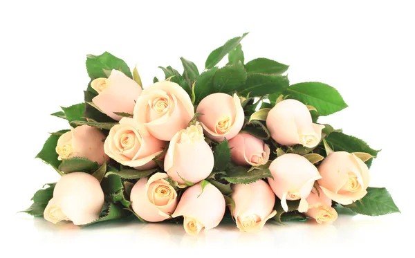 Hermoso ramo de rosas, aislado en blanco —  Fotos de Stock