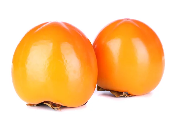Ripe persimmons isolated on white — Stock Photo, Image