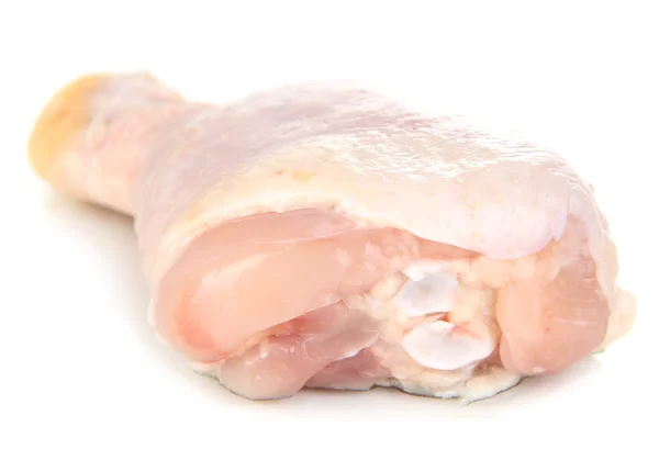 Nyers csirke láb elszigetelt fehér — Stock Fotó