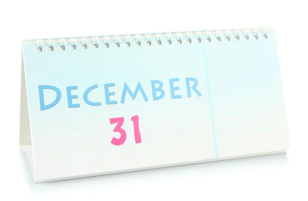 Nieuwjaar kalender, geïsoleerd op wit — Zdjęcie stockowe