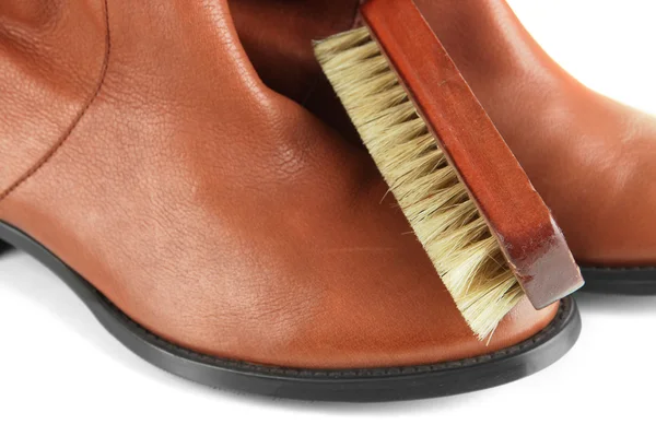 Shoe Polishing close up — Stock Photo, Image