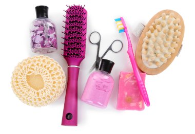 beyaz izole hijyen ekipmanları