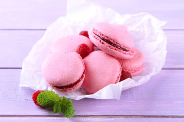 üzerinde tablo yakın çekim yumuşak macaroons