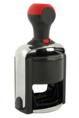 beyaz izole damgası