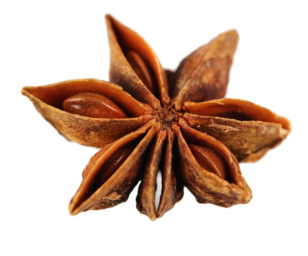 Star anise, isolated on white — Stock Photo, Image