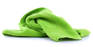 Colorful towel isolated on white clipart