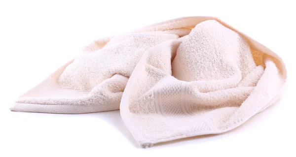 Buntes Handtuch isoliert auf weiß — Stockfoto