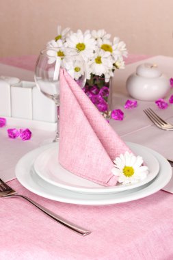 Restoran zarif Tablo ayarı