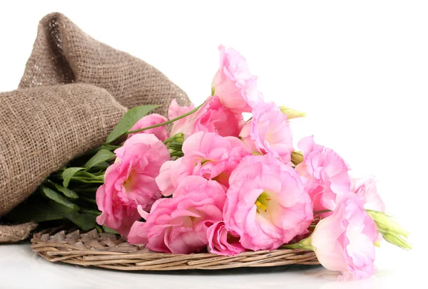 beyaz izole eustoma çiçek, buket