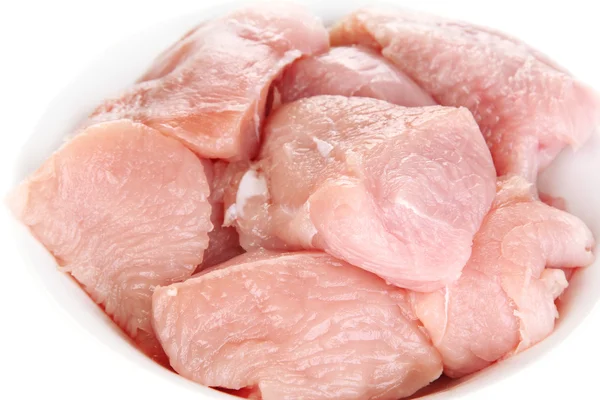 Raw turkey meat close up — Stock Photo, Image