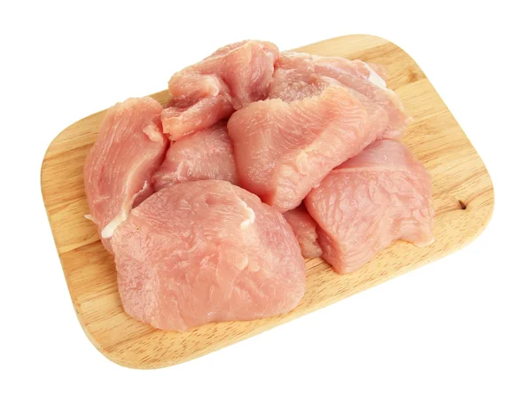 Carne crua de peru isolada sobre branco — Fotografia de Stock