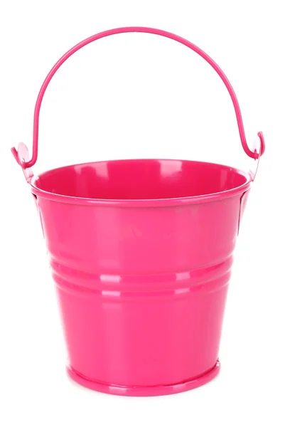 Prázdný kbelík izolovaných na bílém — Stock fotografie
