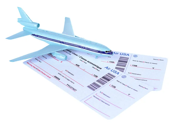 Airline tickets isolated on white — Stock Photo, Image