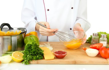 cam kasede yumurta karıştırma eller