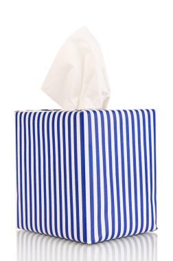 Temizlik bezleri üzerinde beyaz izole