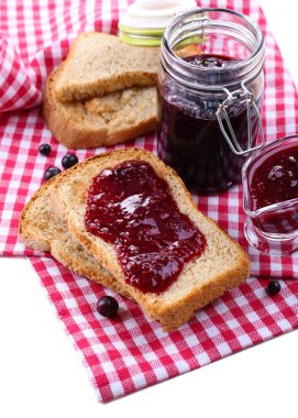 enfes tost reçelli üzerinde tablo yakın çekim