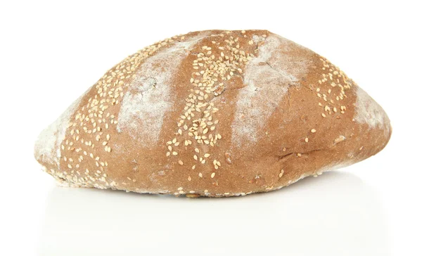 Forró finom kenyeret, elszigetelt fehér — Stock Fotó