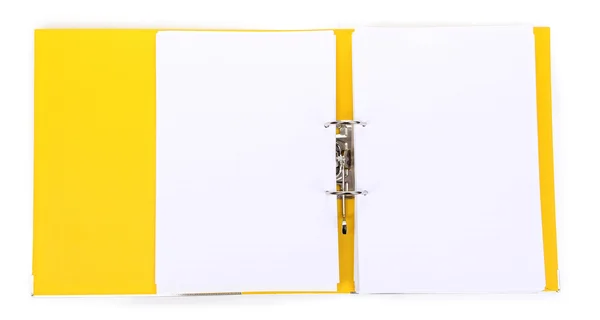 Open file folder isolated on white — Stock Photo, Image