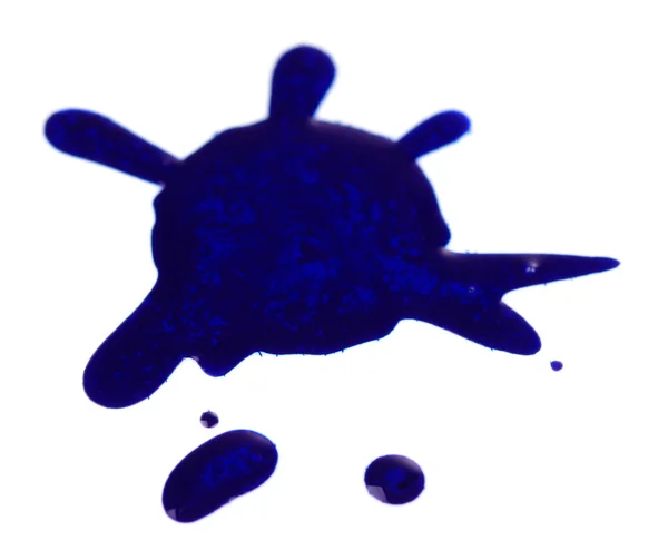 Ink blot, isolated on white — Stock Photo, Image
