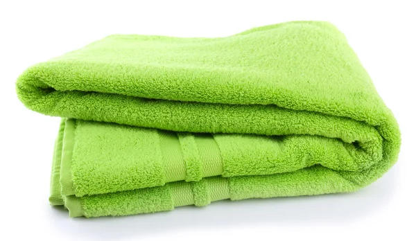 Colorful towel isolated on white — Stock Photo, Image