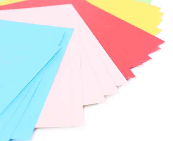 Färgglada papper på nära håll — Stockfoto