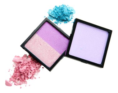 güzel parlak göz gölgeler beyaz izole