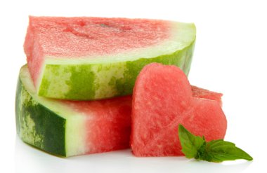 beyaz izole taze karpuz