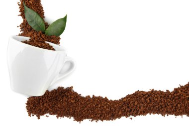 beyaz izole hazır kahve bardağı