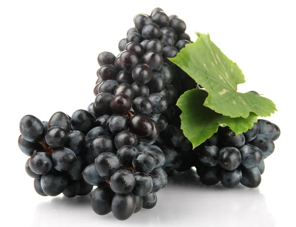 Ripe sweet grapes isolated on whit — Stock Photo, Image