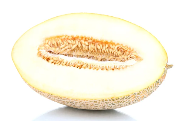 Ripe melon isolated on white — Stock Photo, Image