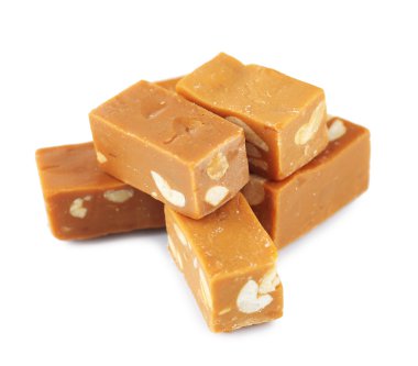 birçok şekerleme üzerine beyaz izole