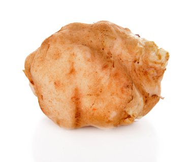 Topinambur kökleri beyaz izole