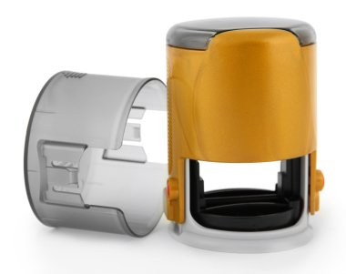 beyaz izole damgası