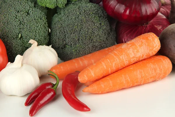 Összetétel, különböző zöldségek közelről — Stock Fotó