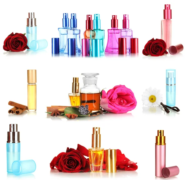 Collage de perfumes de lujo — Foto de Stock