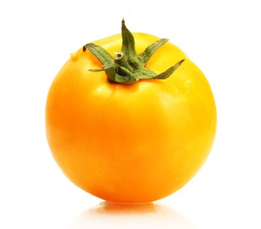 beyaz izole sarı domates