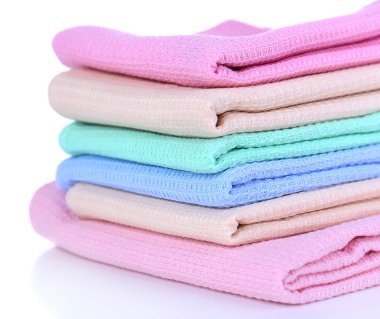 beyaz izole mutfak havlular