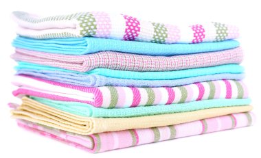 beyaz izole mutfak havlular