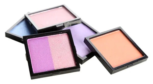 Mooie lichte eye shadows geïsoleerd op wit — Stockfoto