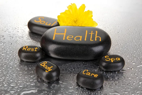 Wellness stones close-up — Stockfoto