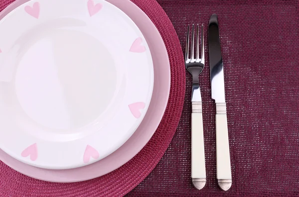 Set of utensil for dinner, close up — Stock Photo, Image