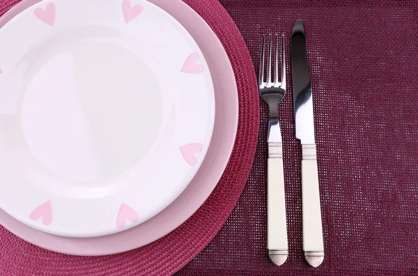 Conjunto de utensílios para jantar, close-up — Fotografia de Stock