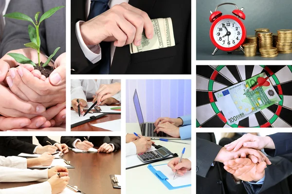 Collage of business life — Stock Photo, Image