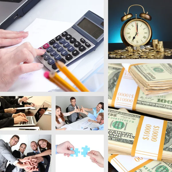 Collage of business life — Stock Photo, Image