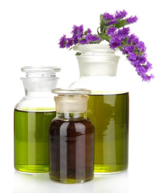 ilaç şişeleri üzerinde beyaz izole