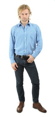 beyaz izole yakışıklı genç