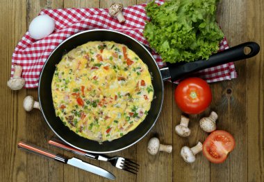 mantar closeup omlet