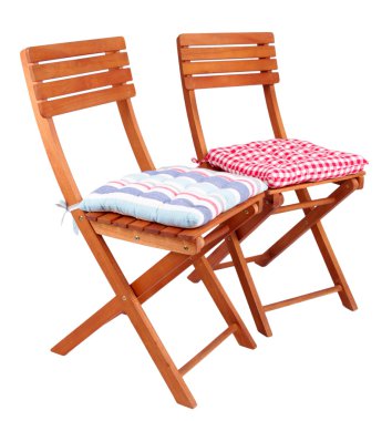 beyaz izole minder koltukları