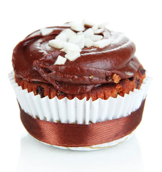 Tasty cupcake isolated on white — Stock Photo, Image