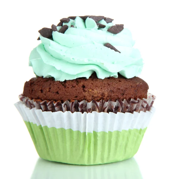 Gustoso cupcake isolato su bianco — Foto Stock